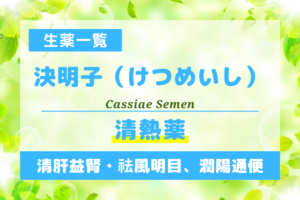 決明子（けつめいし）