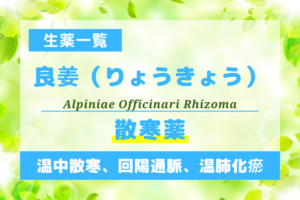 良姜（りょうきょう）