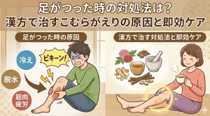 足がつった時の対処法は？漢方で治すこむらがえりの原因と即効ケア