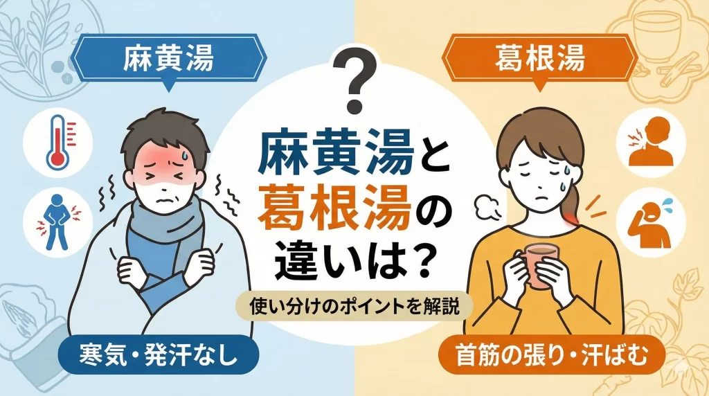 麻黄湯と葛根湯の違いは?風邪やインフルに効く正しい使い分け