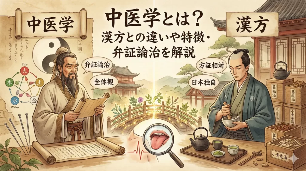 中医学とは?漢方との違いや特徴・弁証論治を専門家が解説