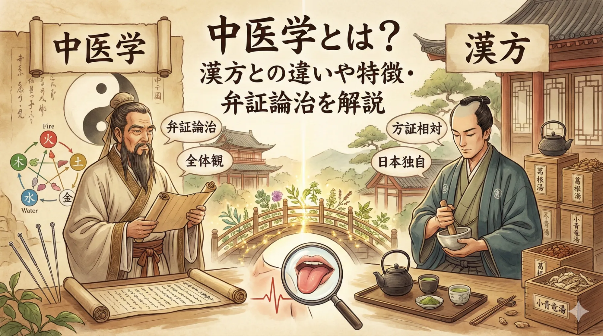 中医学とは？漢方との違いや特徴・弁証論治を専門家が解説