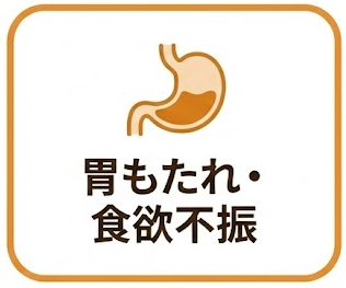 胃もたれ・食欲不振